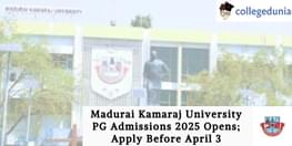 Madurai Kamaraj University PG Admissions 2025 Opens